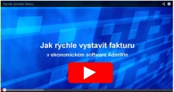 Účetní programy - video ukázka rychlého a snadného vytvoření faktury